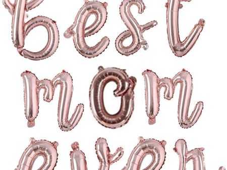 BEST MOM EVER LETTER FOIL CURSIVE For Discount