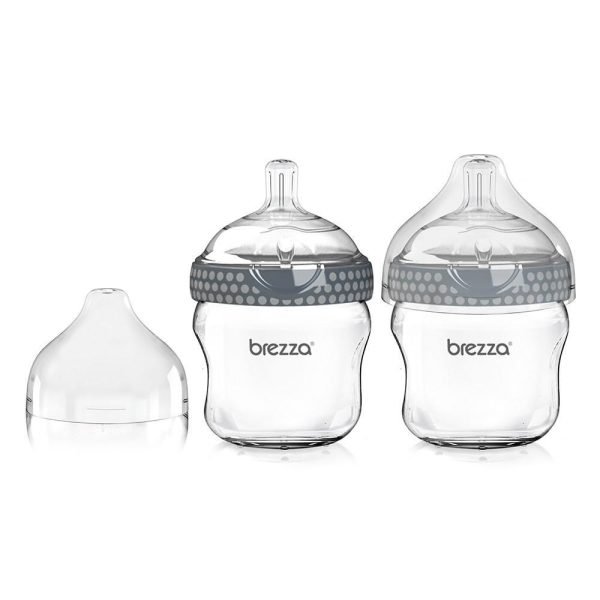 Baby Brezza Glass Bottle 5 oz, 2 pack For Sale