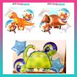 5 IN 1 FOIL BALLOON SET DINOSAUR TRICER Online Sale