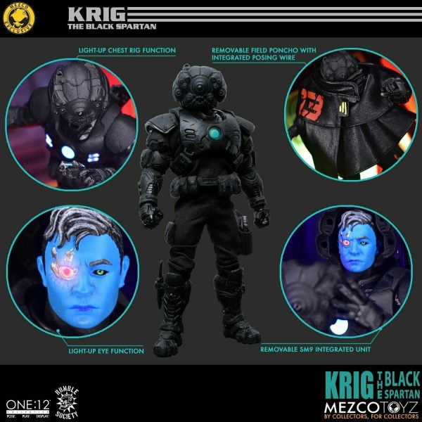 One:12 Mezco Krig the Black Spartan Toyz Fair 2021: Exclusive Online now