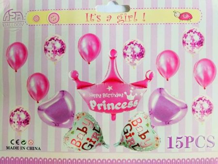 15PCS BABY BALLOON SET (sold by 10 s) Online now