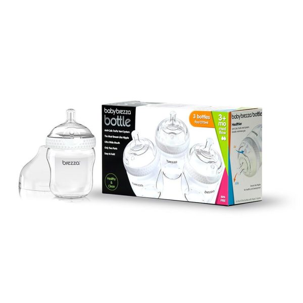 Baby Brezza Natural Bottle 9 oz, 3 pack Online Hot Sale