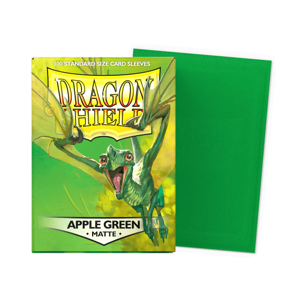 Dragon Shield - Matte Sleeves - Standard Size - 100pk - Apple Green For Sale