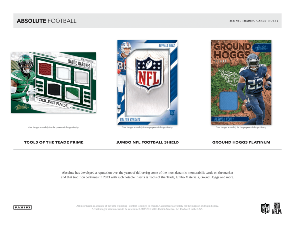 Panini - 2023 Absolute American Football (NFL) - Hobby Box Discount