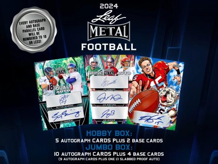 Leaf Trading Cards - 2024 Leaf Metal American Football (NFL) - Hobby Box on Sale