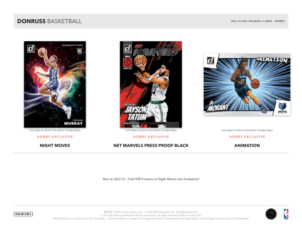 Panini - 2022 23 Donruss Basketball (NBA) - Hobby Box Online now