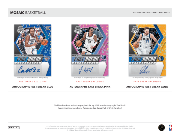 Panini - 2023 24 Mosaic Fast Break Basketball (NBA) - Hobby Box Online Hot Sale