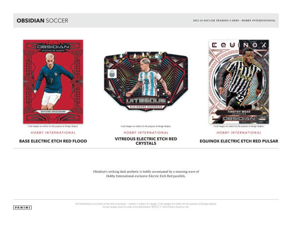 Panini - 2023 24 Obsidian Football (Soccer) - International Hobby Box on Sale