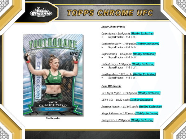 Topps - 2024 Chrome UFC - Hobby Box Hot on Sale