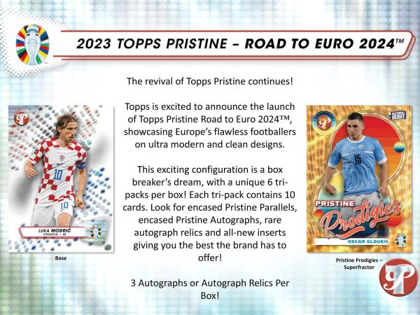 Topps - 2023 Road To Euros 2024 Pristine Football (Soccer) - Hobby Box Fashion