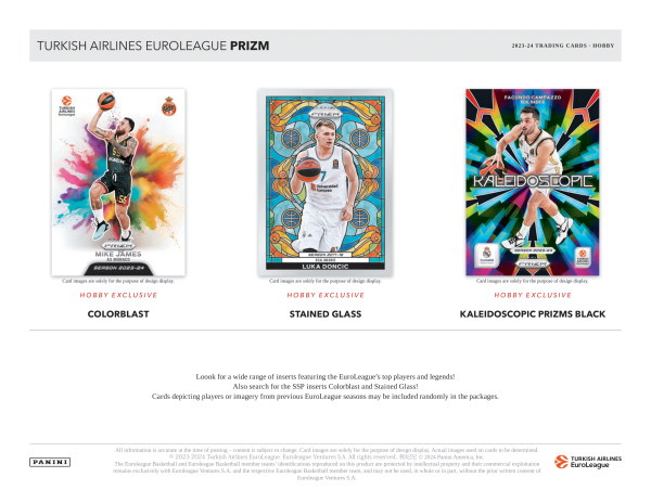 Panini - 2023 24 Prizm Euroleague Basketball (NBA) - Hobby Box For Sale