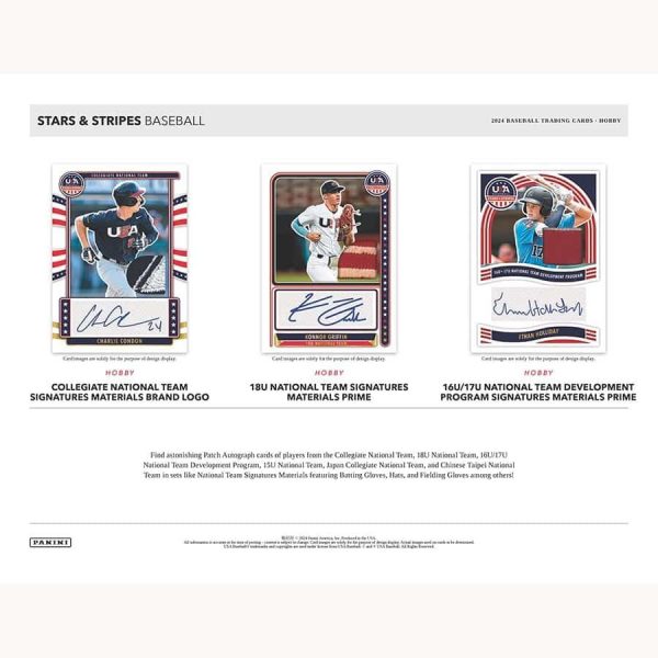 Panini - 2024 USA Stars & Stripes Baseball (MLB) - Hobby Box For Discount